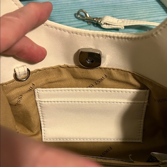 Liz Claiborne Pink Floral Embroidered Shoulder Bag - Picture 4 of 6